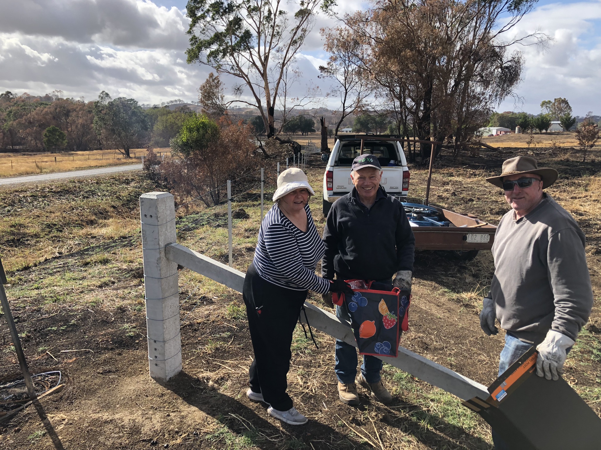 Fencing volunteers